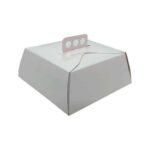 TORTERA CARTULINA BLANCA 33x33x15 cm