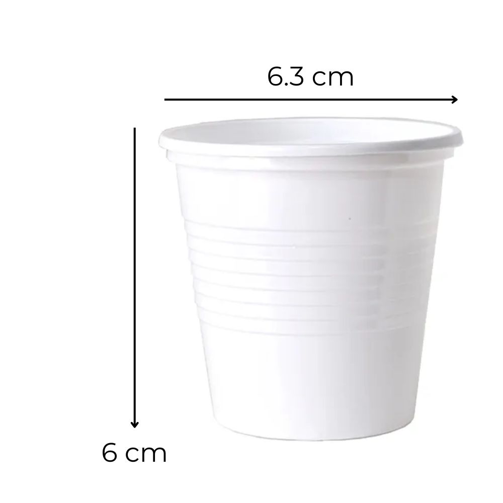 1193_1 VASO DESCARTABLE BLANCO 110 cc x 100 - Imagen 1
