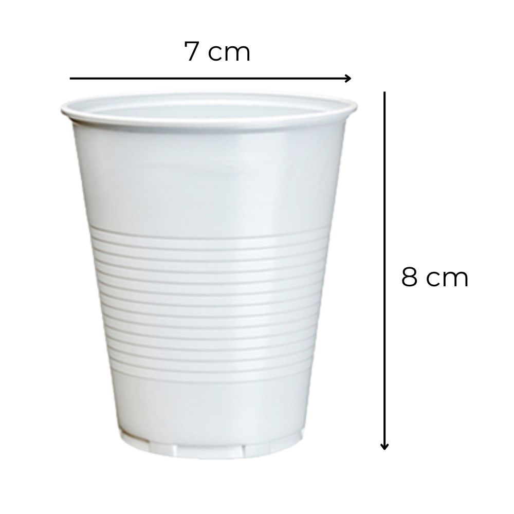 1195_1 VASO DESCARTABLE BLANCO 180 cc s.a x 100 - Imagen 1