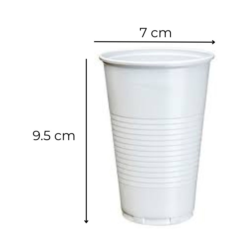 1196_1 VASO DESCARTABLE BLANCO 220 cc s.a x 100 - Imagen 1