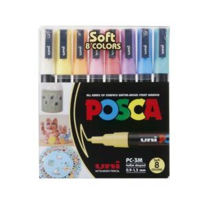 MARCADOR POSCA 3M 1.3 mm x 8 SOFT