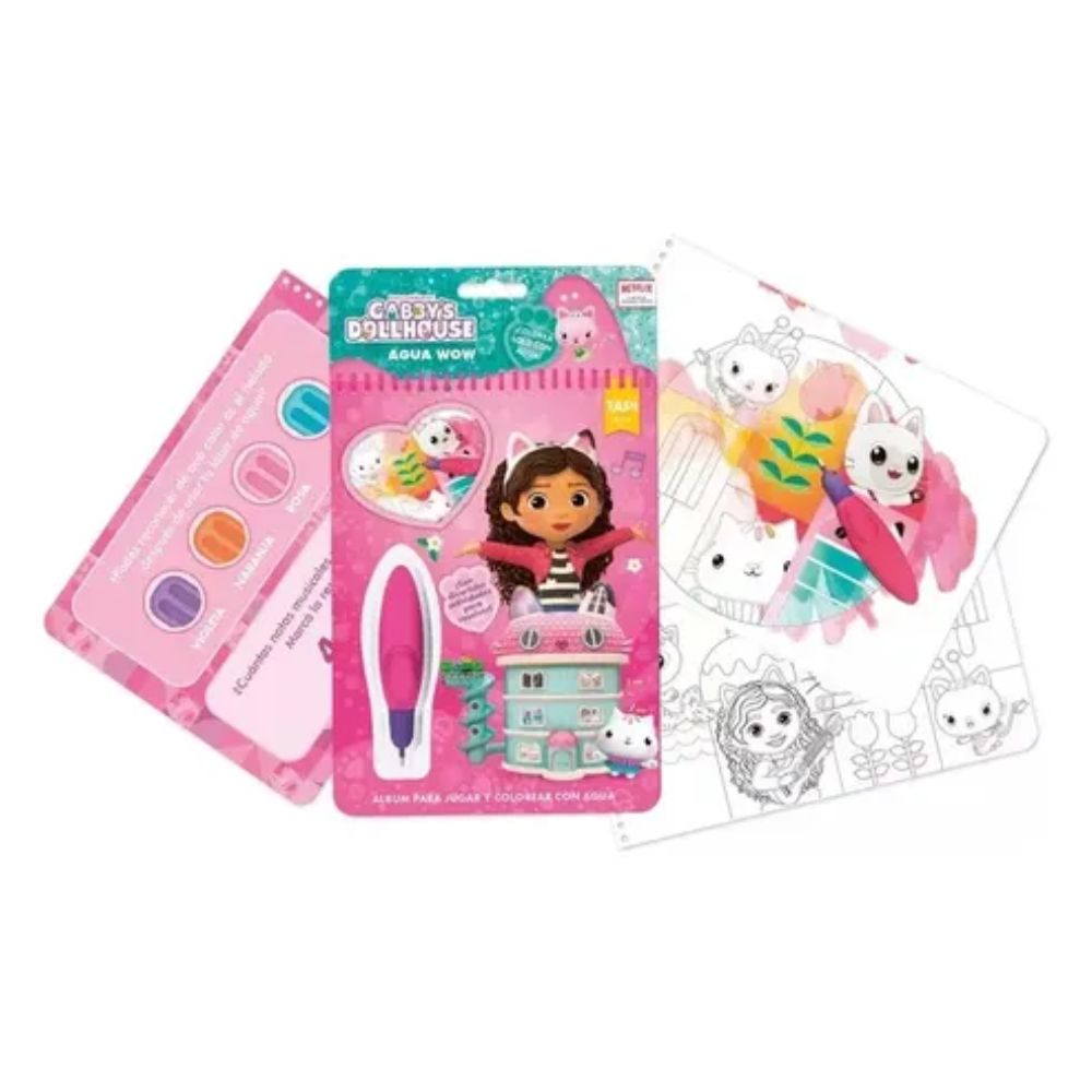 1393_0 LIBRO DE ACTIVIDADES GABBYS DOLLHOUSE AGUA WOW - Imagen 1