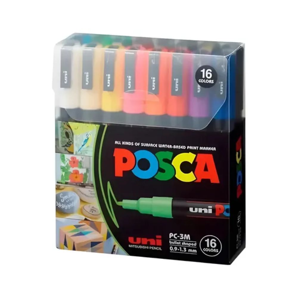 1693_0 MARCADOR POSCA 3M 1.3 mm x 16 - Imagen 1