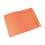 CARPETA CARTULINA 3 SOLAPAS NARANJA
