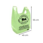 BOLSA CAMISETA CIUDAD VERDE 45x55 100 u