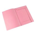 CARPETA CARTULINA 3 SOLAPAS ROSA