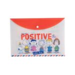 SOBRE PLASTICO A4 C/BOTON SNOOPY