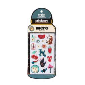 STICKERS WERO UV TRANSFER A PRUEBA DE AGUA TO THE MOON x 2 PLANCHAS