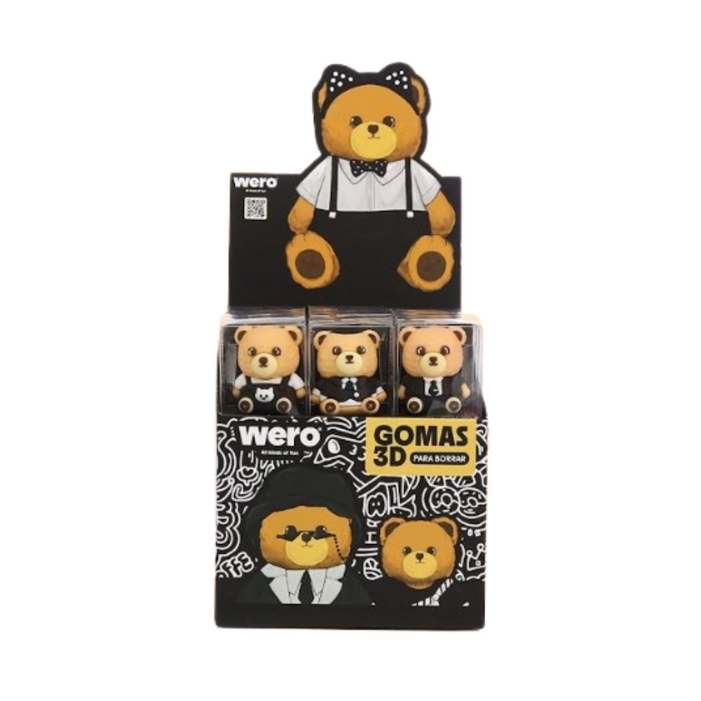353_0 GOMA WERO 3D BEARS - Imagen 1