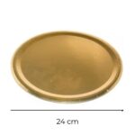 BANDEJA CARTON DORADO 24 cm