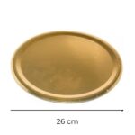 BANDEJA CARTON DORADO 26 cm