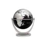 GLOBO TERRAQUEO N°107 10 cm NEGRO/PLATA