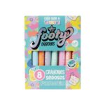 CRAYONES SEDOSOS FOOTY PASTELES x 8