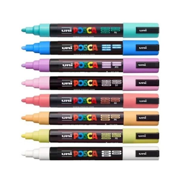 MARCADOR POSCA 3M 1.3 mm x 8 SOFT - Imagen 2