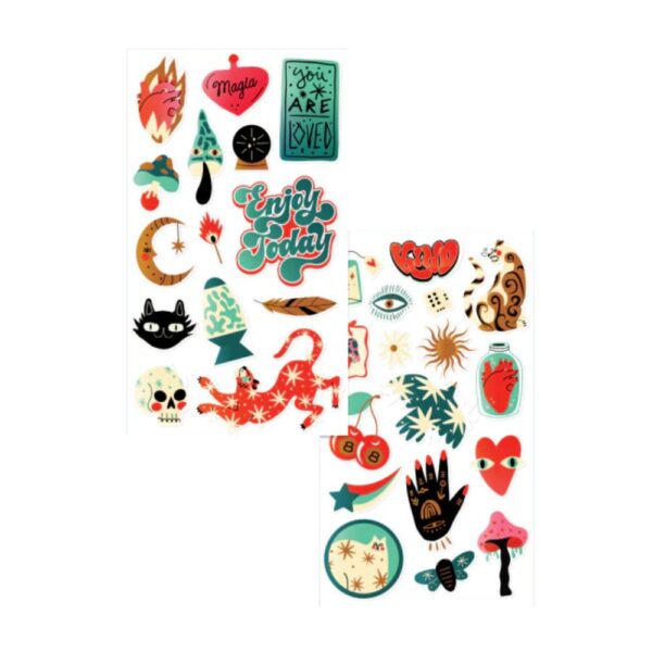 STICKERS WERO UV TRANSFER A PRUEBA DE AGUA TO THE MOON x 2 PLANCHAS - Imagen 2