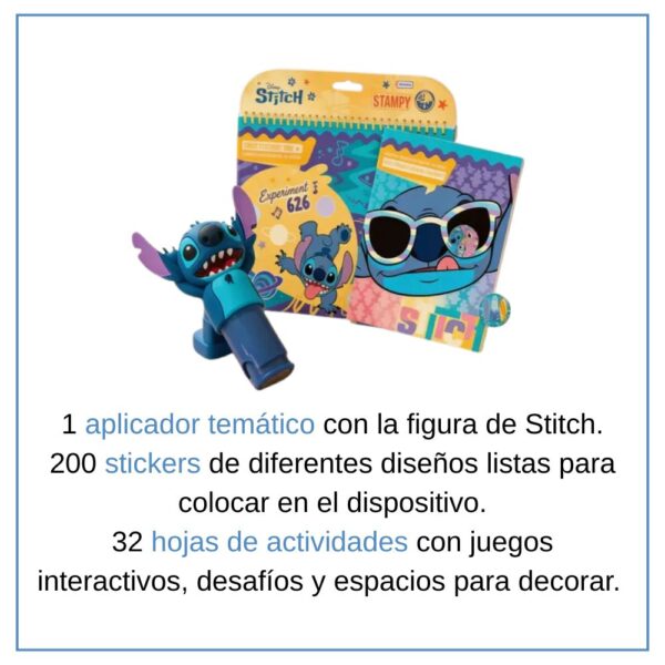 SET DE ARTE STAMPY WOW STICKERS STITCH - Imagen 2