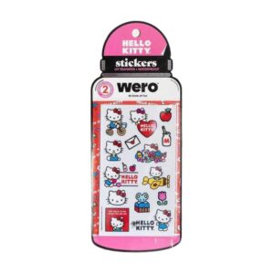 STICKERS WERO UV TRANSFER A PRUEBA DE AGUA HELLO KITTY x 2 PLANCHAS