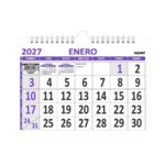 PLANIFICADOR ROME A4 APAISADO VIOLETA NUMEROS GRANDES 29.7x21 2027