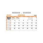 PLANIFICADOR ROME APAISADO FLEX NARANJA 26x15 2027