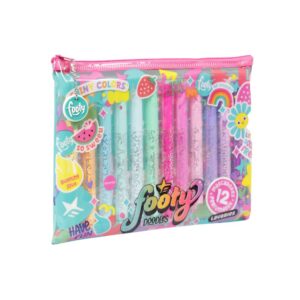 MARCADORES FOOTY PERFUMADOS PUNTA CONICA x 12