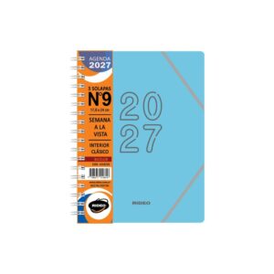 AGENDA RIDEO N°9 SEMANAL BICOLOR 2027