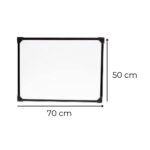 PIZARRA BLANCA IMANTADA M/METAL 50x70